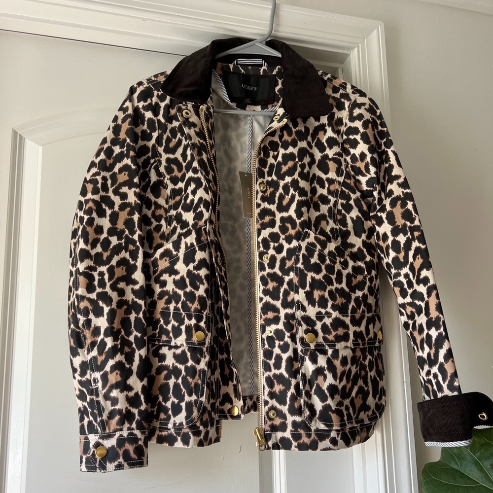 NWT! J.crew Barn Jacket™ in leopard